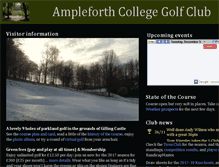 Tablet Screenshot of ampleforthgolf.co.uk